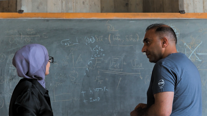 Eqbal Radwan (left) and Kamel Jebreen